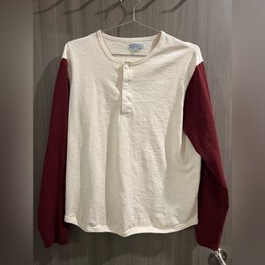 JCrew Wallace & Barnes Henley Baseball T Shirt